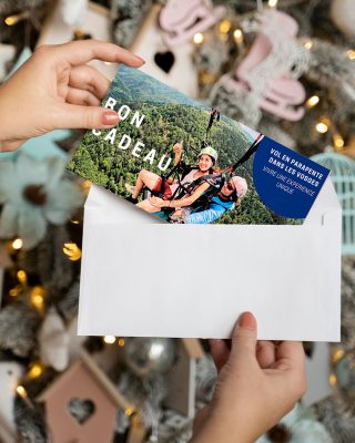 Bon cadeau Cumulus Parapente à Noël